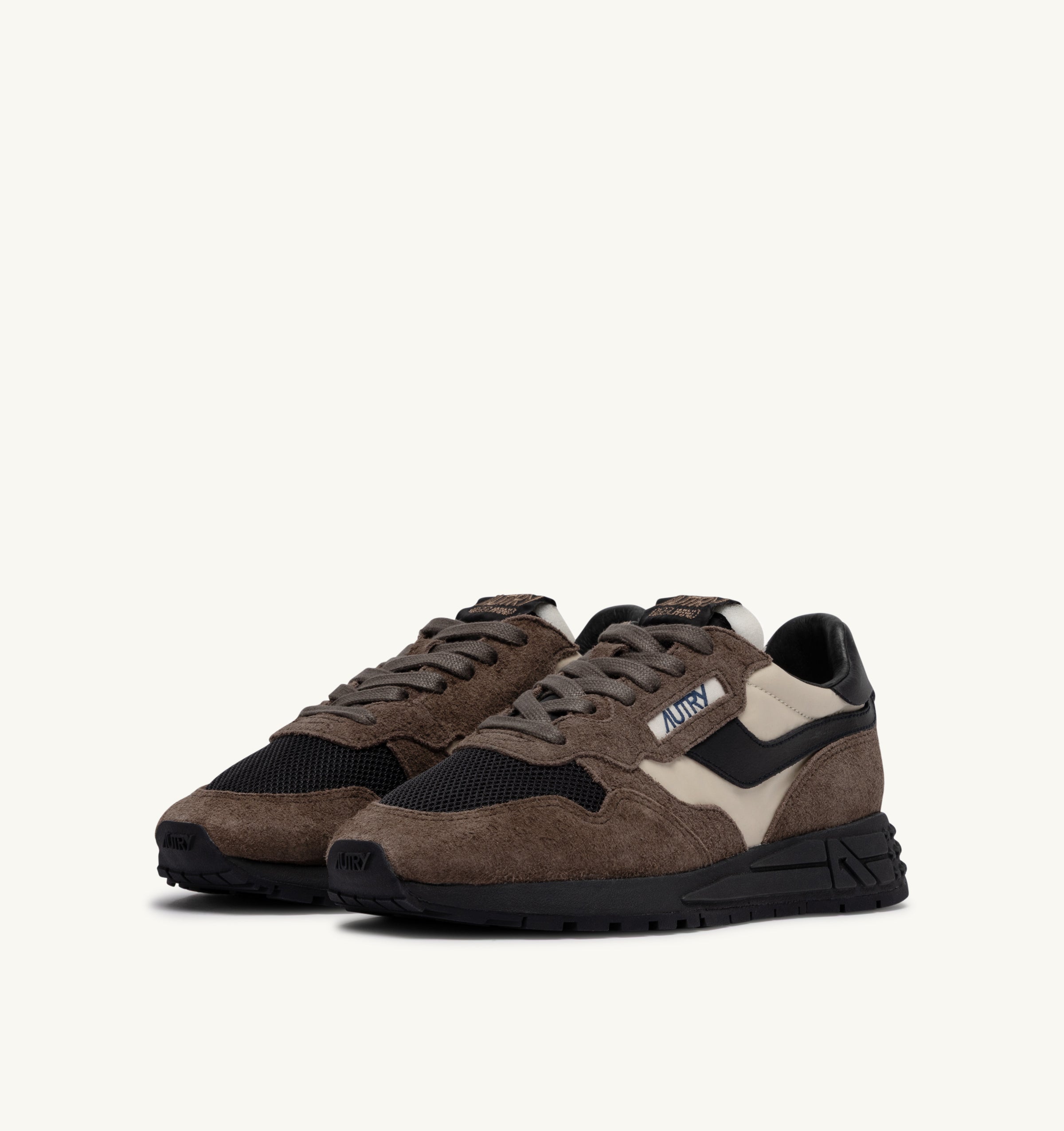 Autry Reelwind Low WWLM sneaker uomo Pebb nylon suede