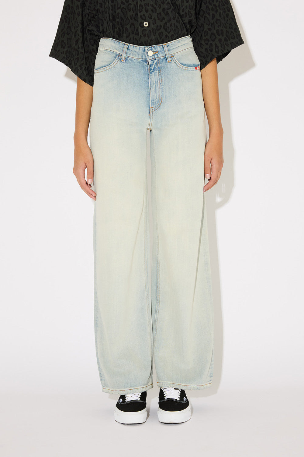 Amish Linda Flow AMD001D7463201 Jeans Blu Relaxed