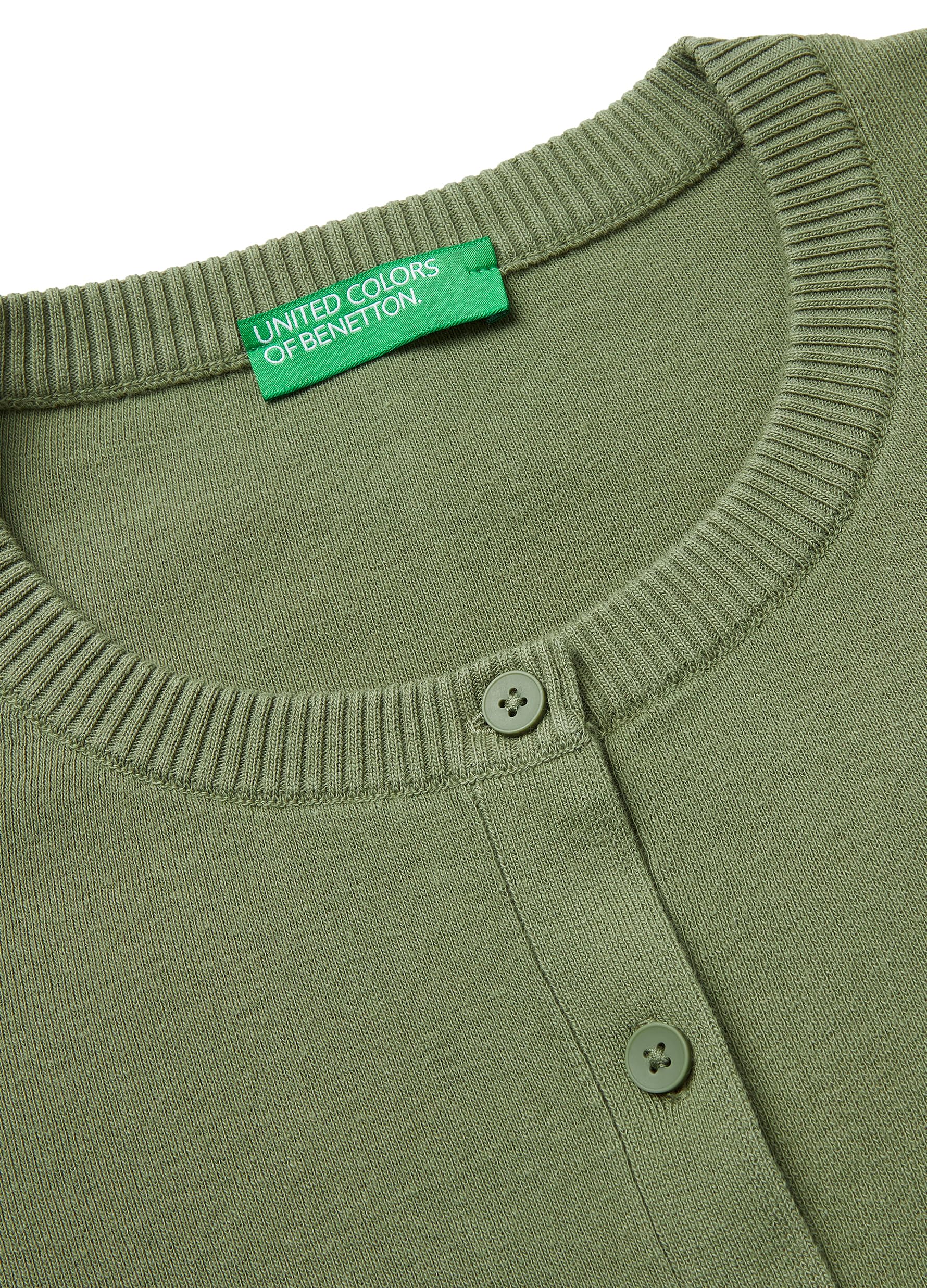 Benetton Maglieria 1C19D502P Cardigan Coreana Tinta Unita