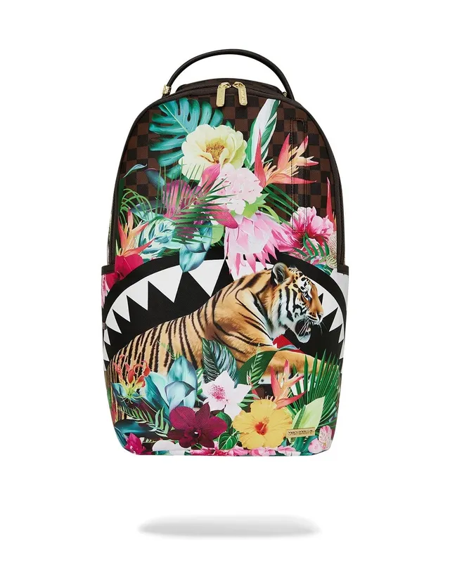 Sprayground Flowering Jungle Shark zaino marrone multicolor