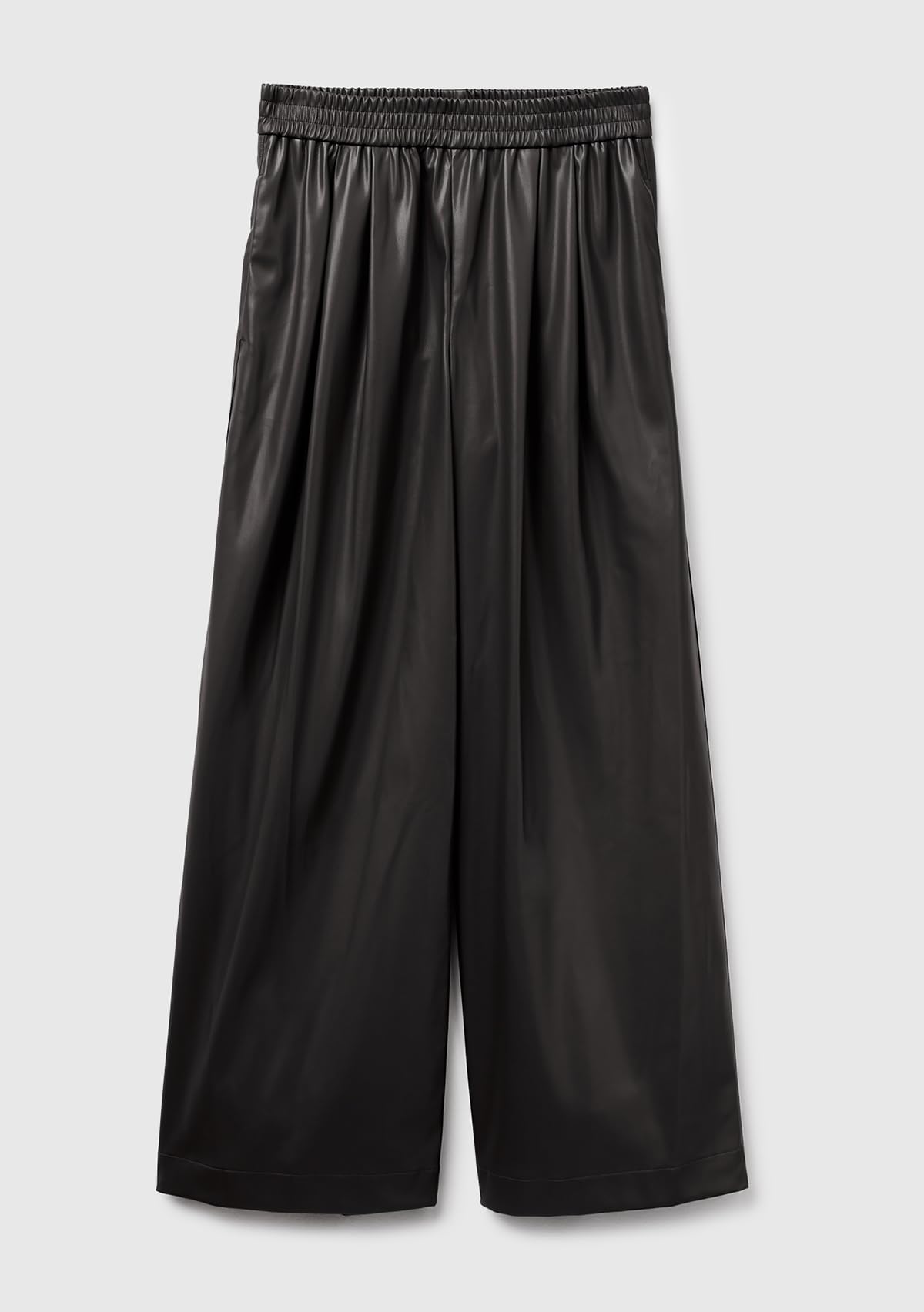 Benetton 4M3CDF0A8 Pantalone Donna Ecopelle Taglia XXS