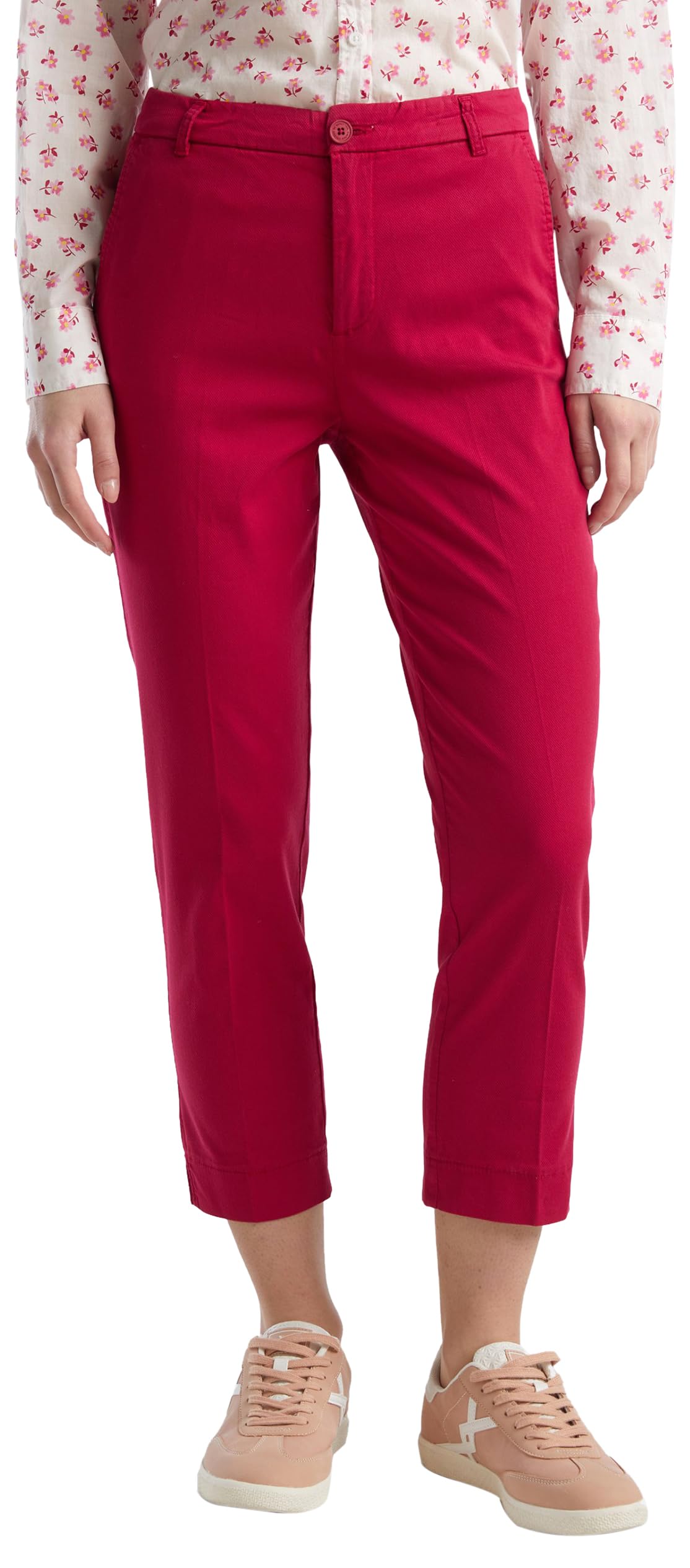 Benetton Pantaloni Donna Nero 100 Classici