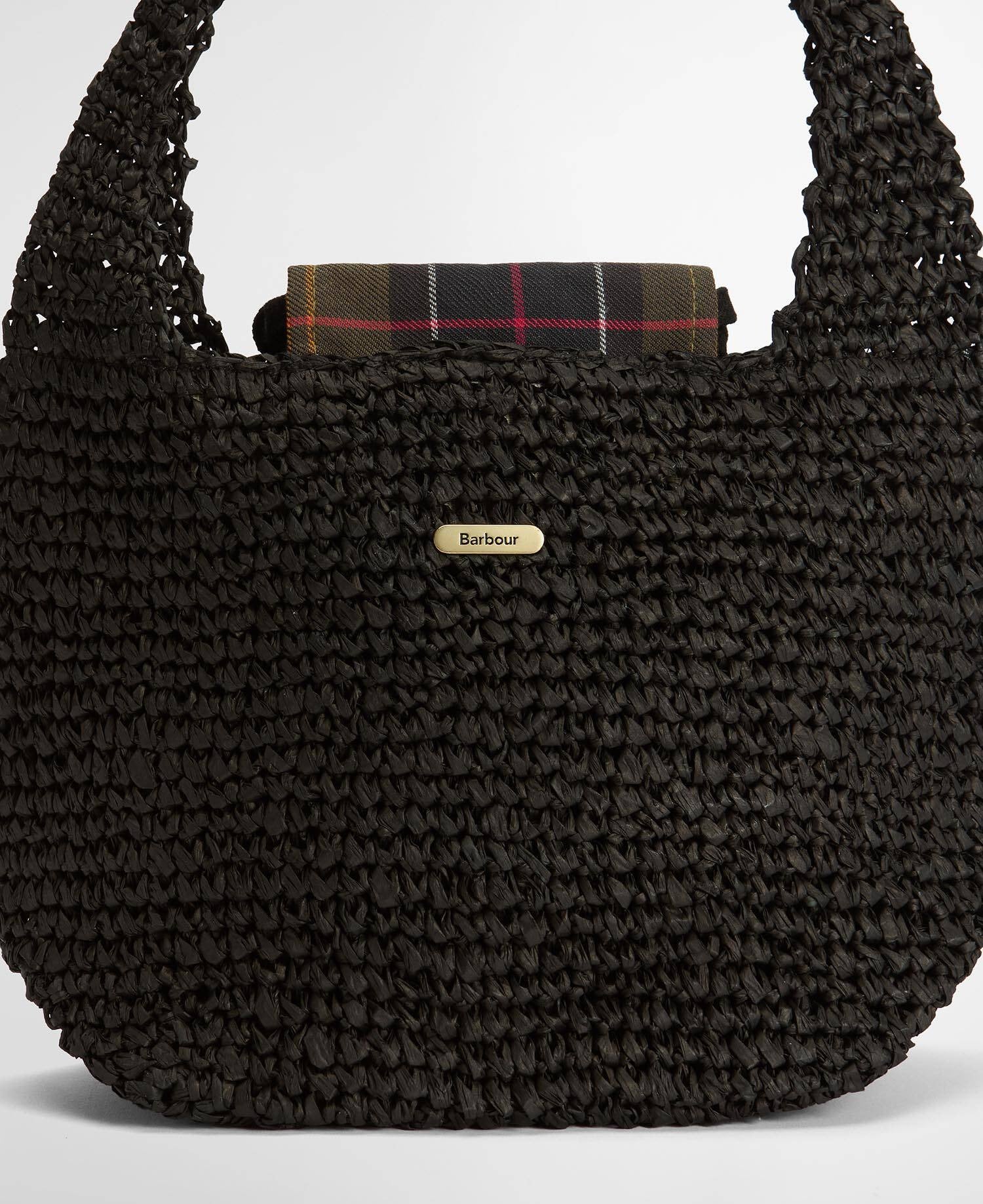 Barbour Lily Soft LBA0466 tote nero rafia donna