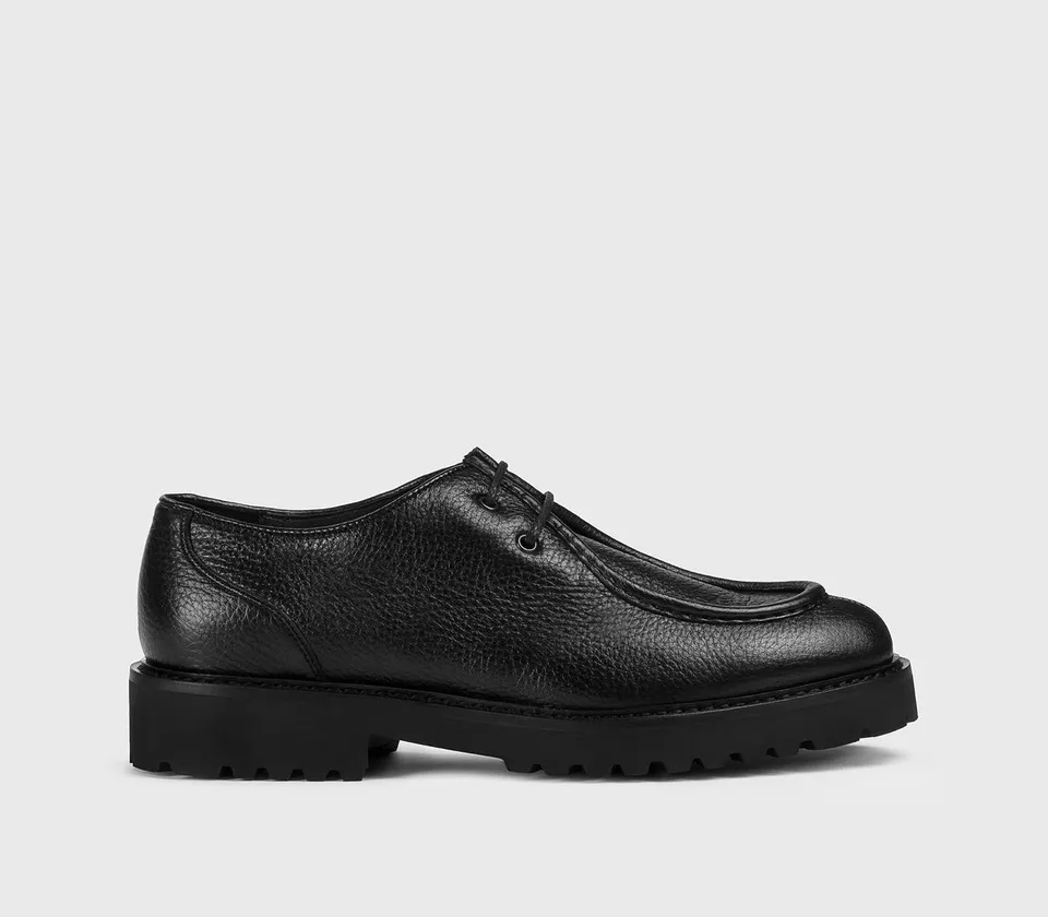 Doucal's DU2737PHILUF054 derby pelle cervo nero uomo