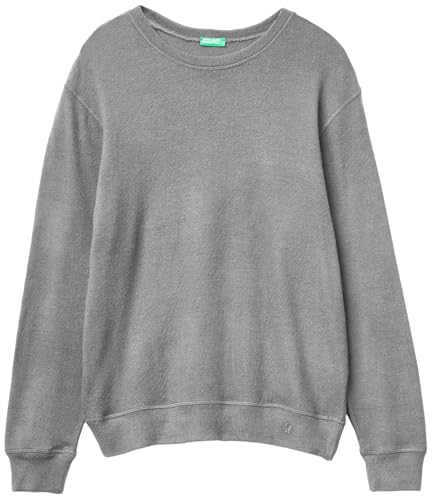 Benetton 3q414m026 Maglione Uomo S grigio girocollo