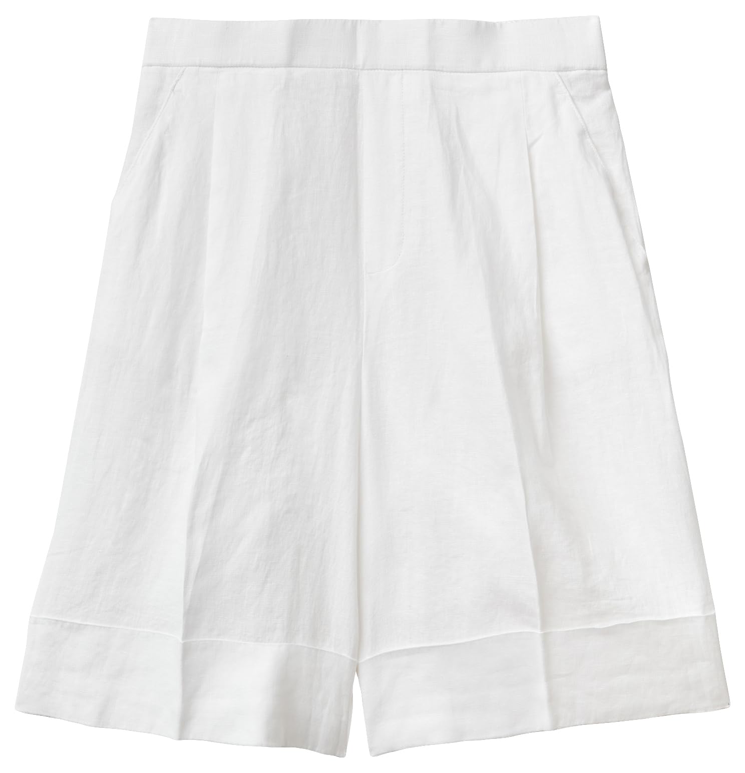 Benetton Pantaloni e Jeans Shorts Donna Bianco Ottico 101
