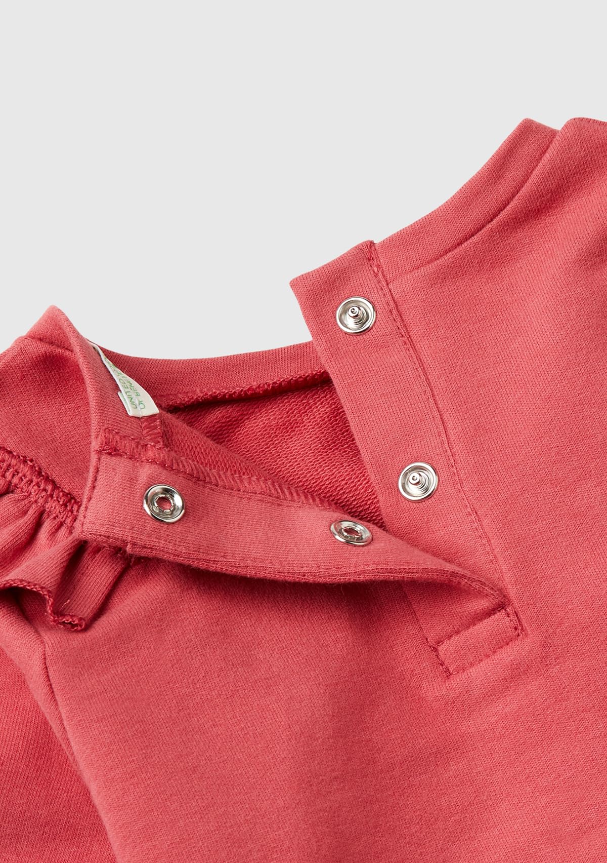 Benetton Felpa cappuccio bimba rouges taglia 50 12 mesi