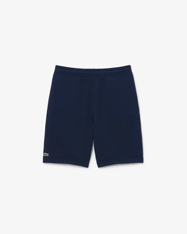 Lacoste GH0788 shorts cotone felpato blu navy