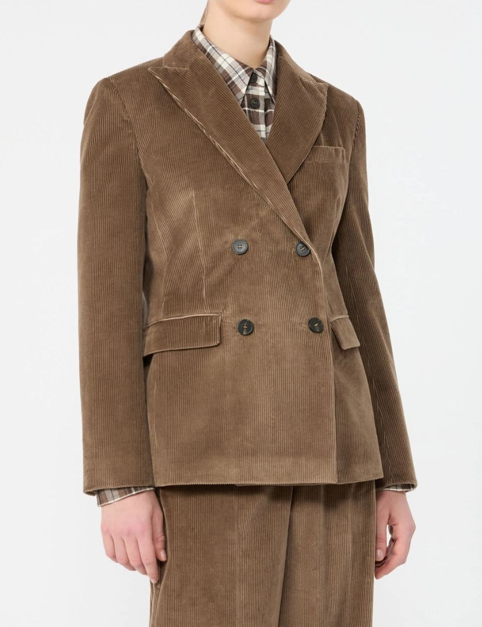 Weekend Max Mara Katanga blazer velluto noce doppiopetto
