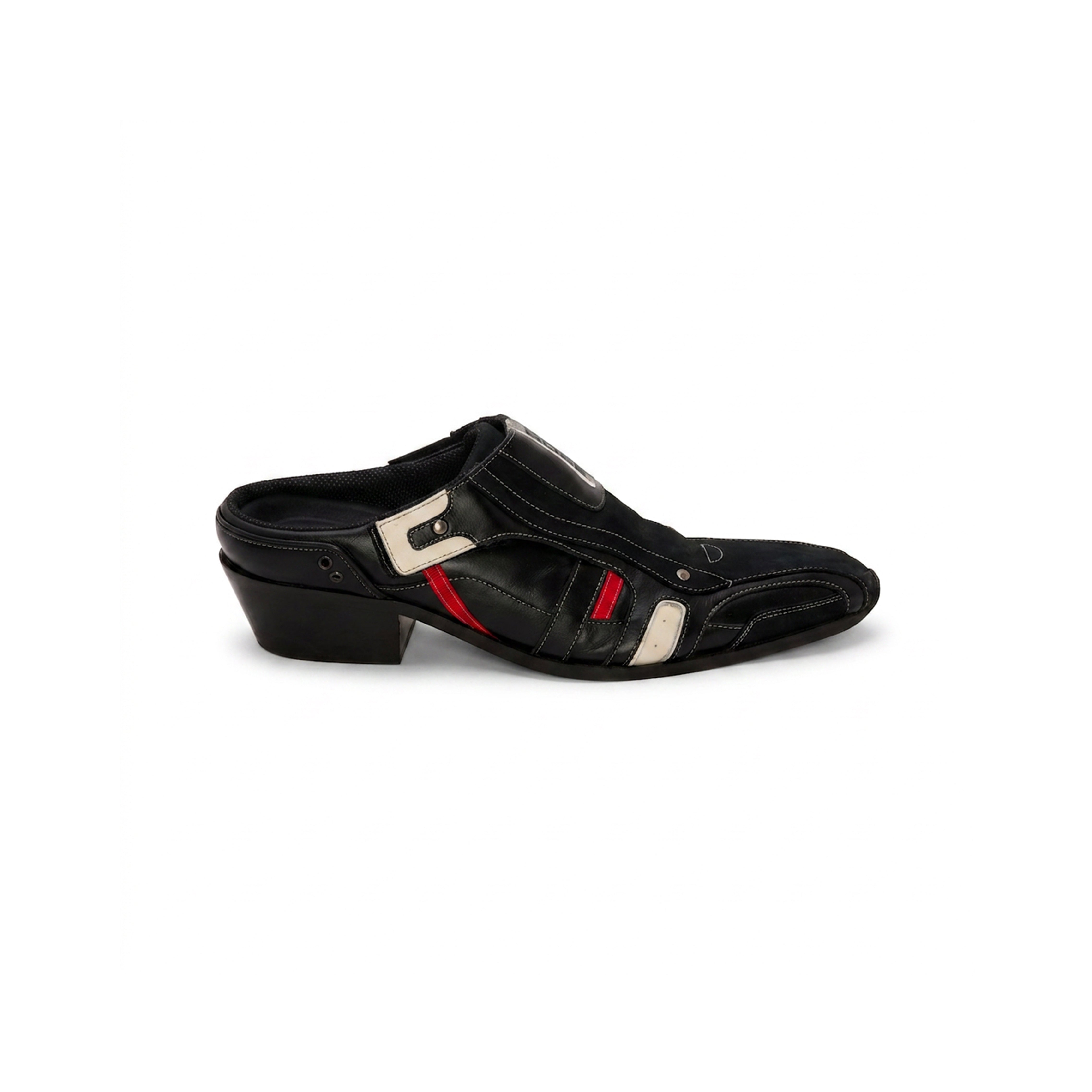 Martine Rose Sporty Snout Mule scarpe nere pelle
