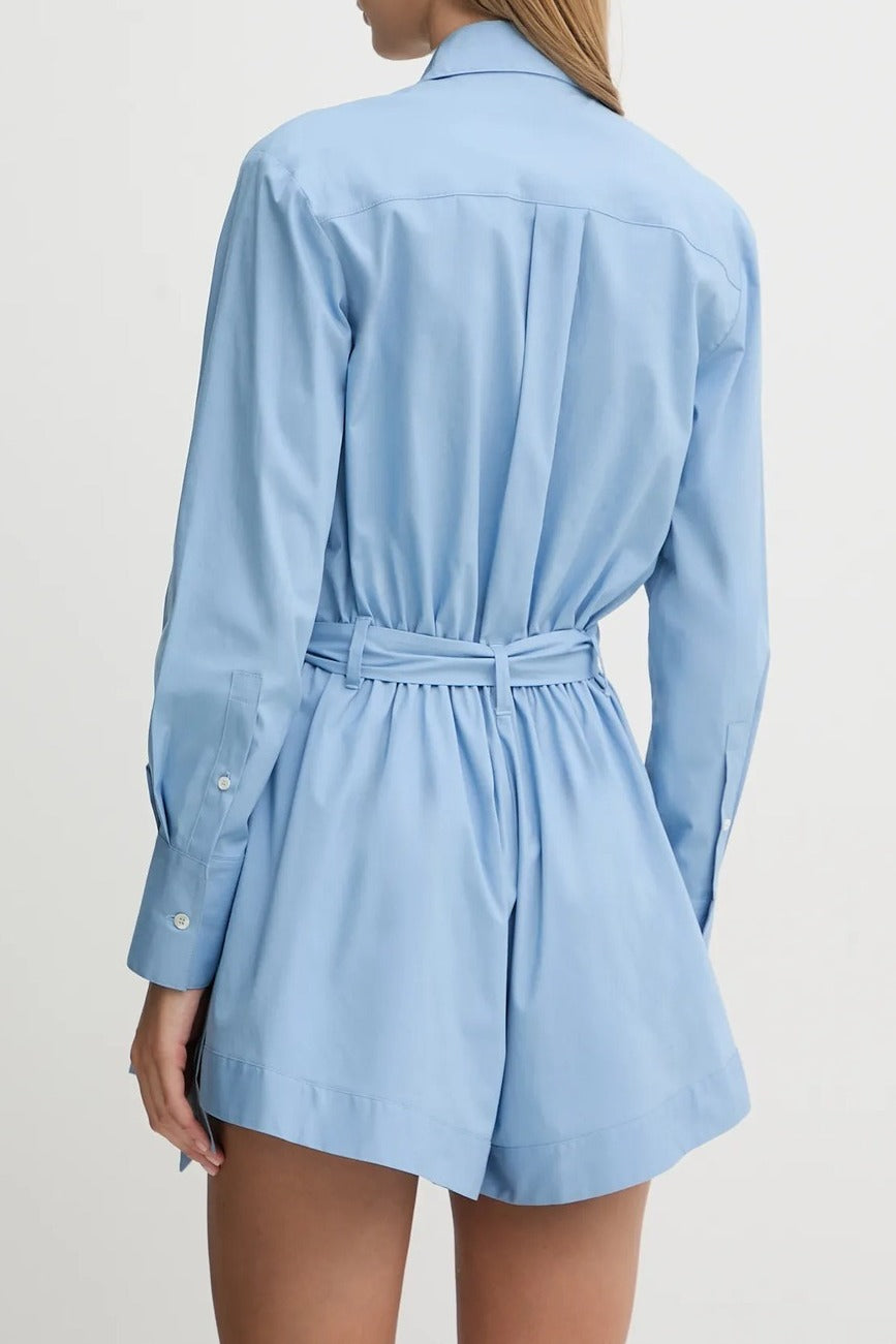 Pinko Shyla 106604A35Q tuta corta azzurra in cotone