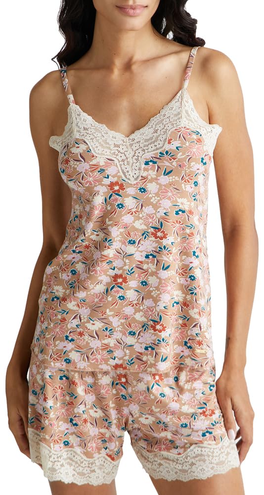 Benetton 3RKC3H00L canottiera donna viscosa taglia XS pizzo