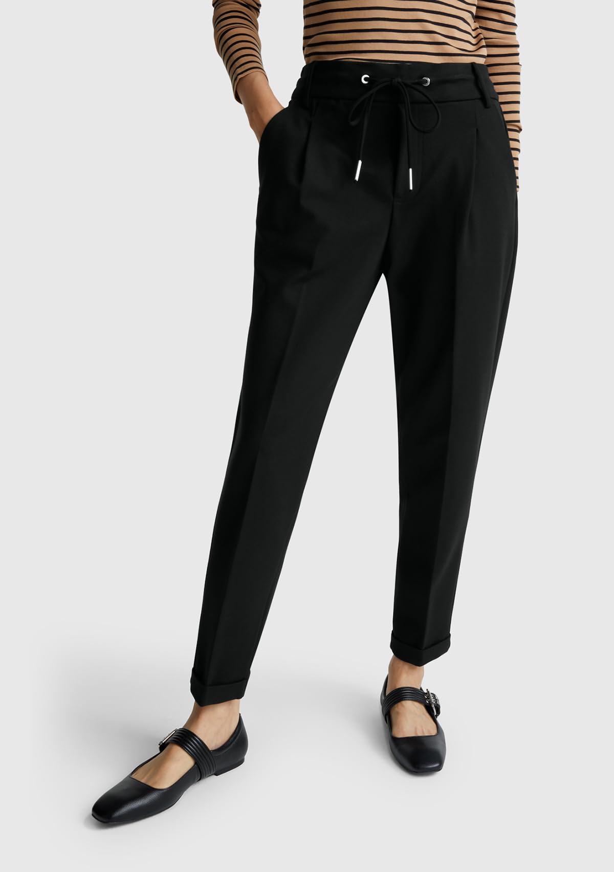 Benetton Pantaloni Donna Casual Nero 100