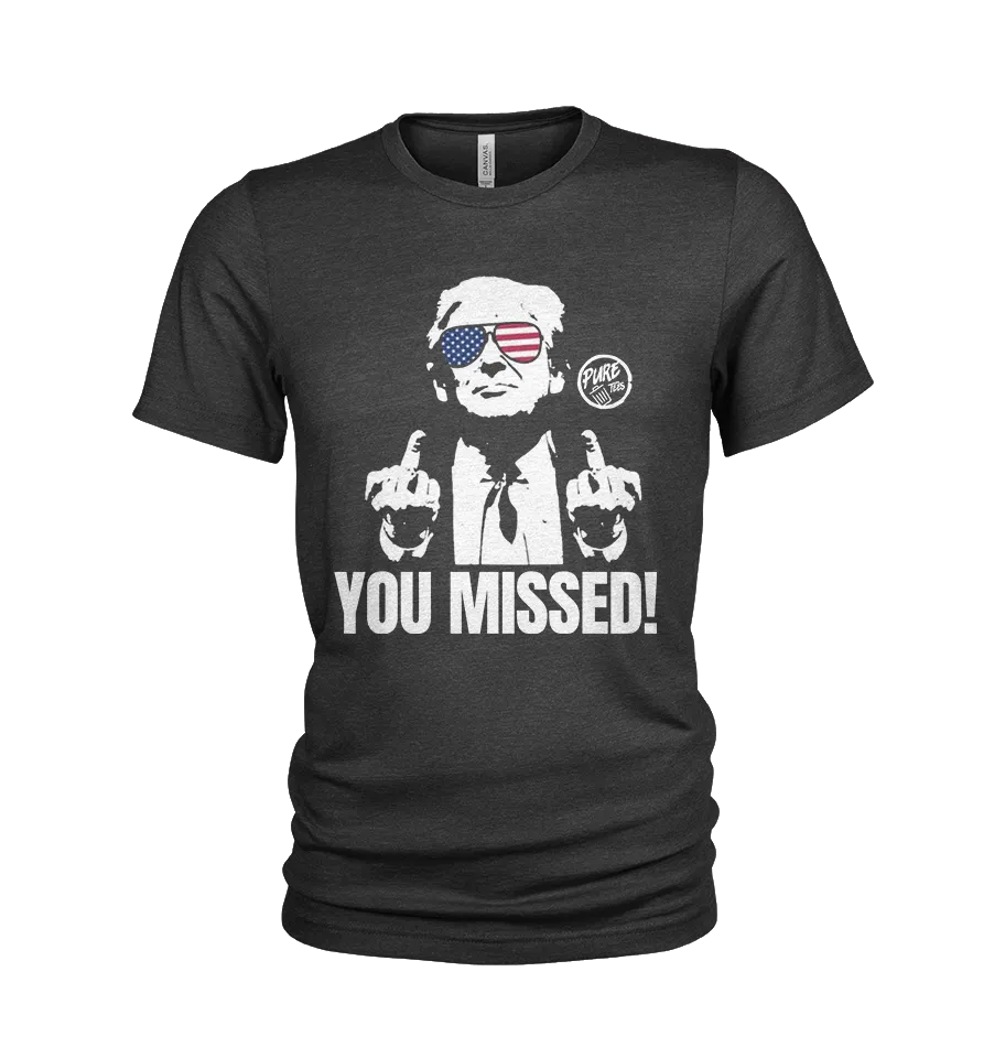 Pure Trash Trump You Missed T-shirt uomo cotone regular