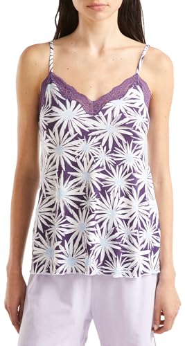 Benetton 3JWV3H009 canottiera donna XXS viscosa pizzo