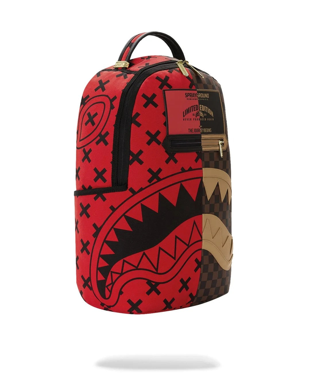 Sprayground Reverse Half Split 910B8570NSZ zaino rosso PVC