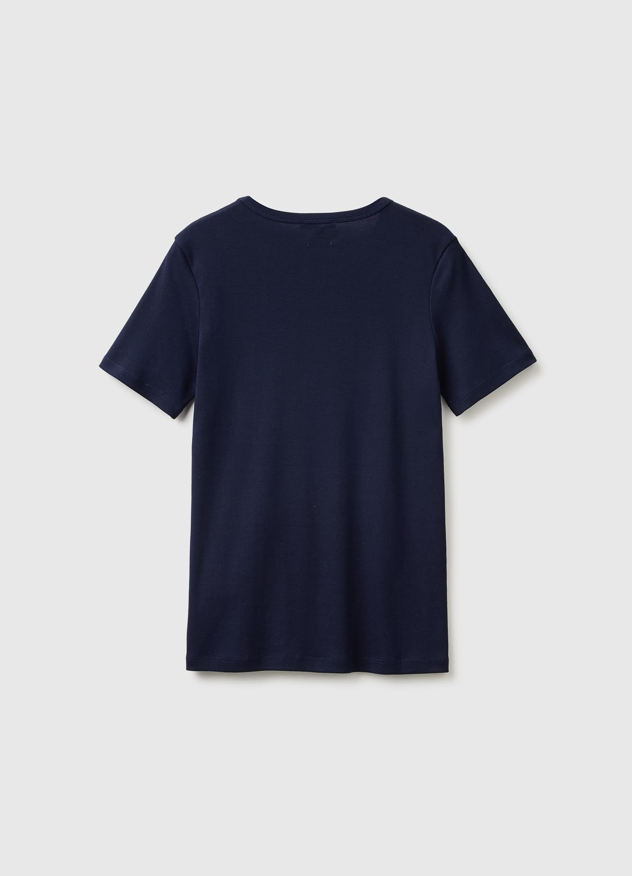 Benetton Maglietta Donna a Costine Stampa Brillante Regular