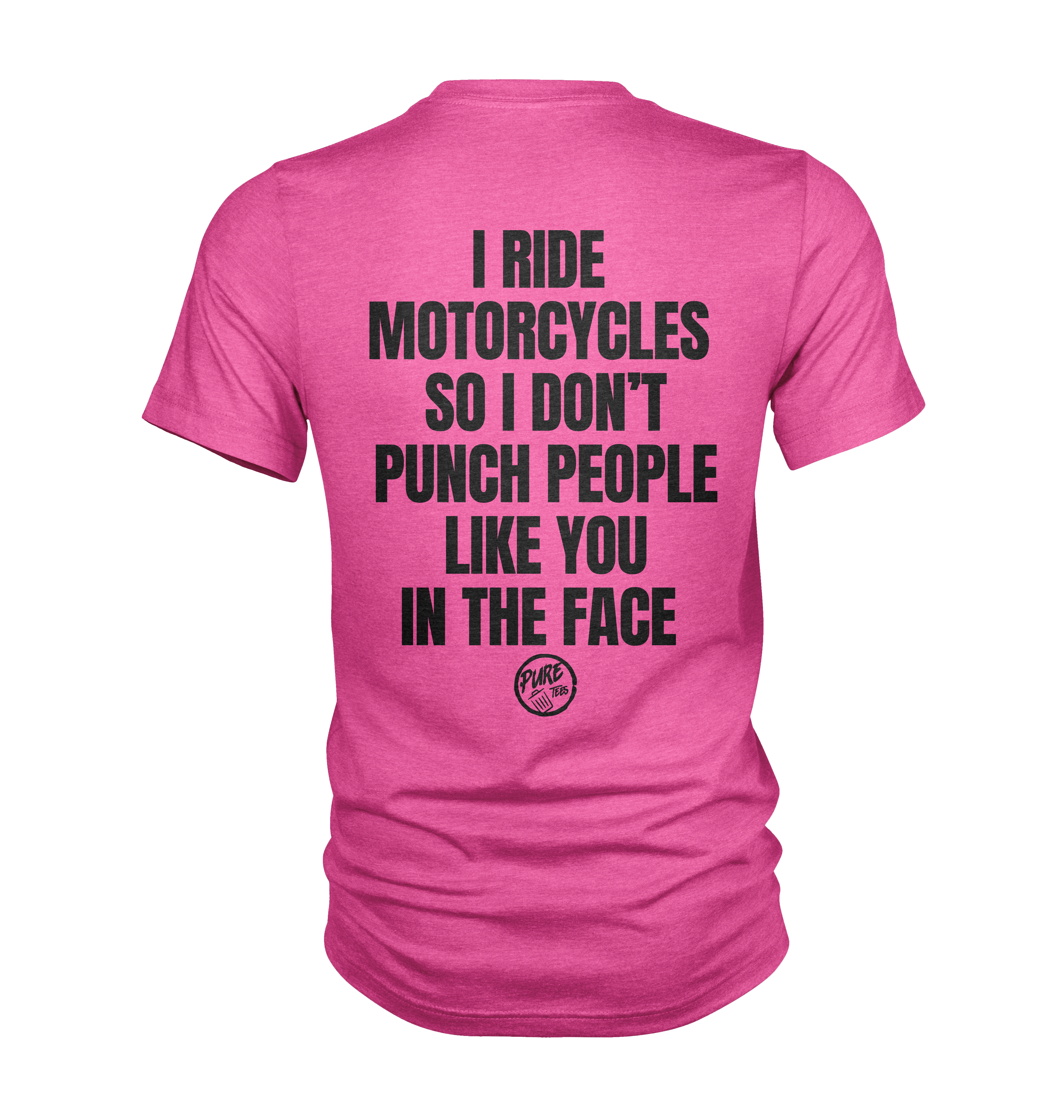 Pure Trash I ride motorcycles maglietta uomo oliva