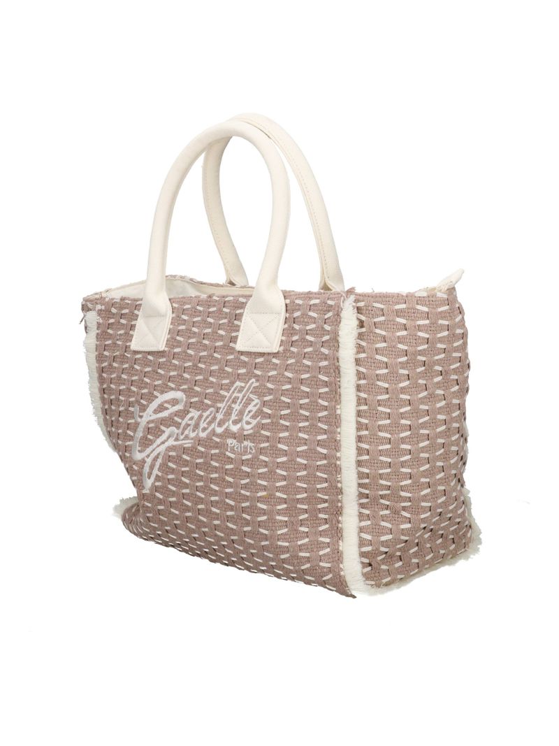 Gaelle Paris GAACW03182 Maxi Shopper Beige Cotone