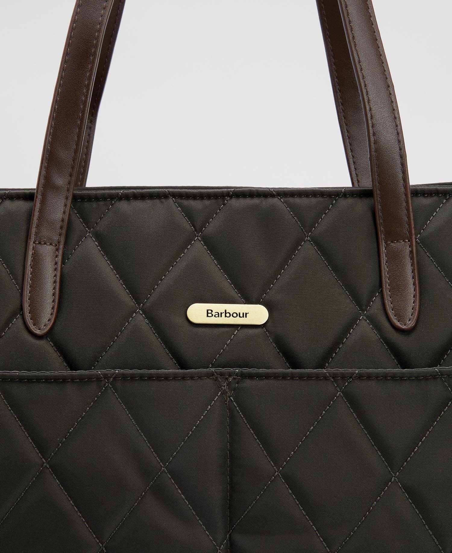 Barbour LBA0395 Tote Bag Donna Olive trapuntata nylon