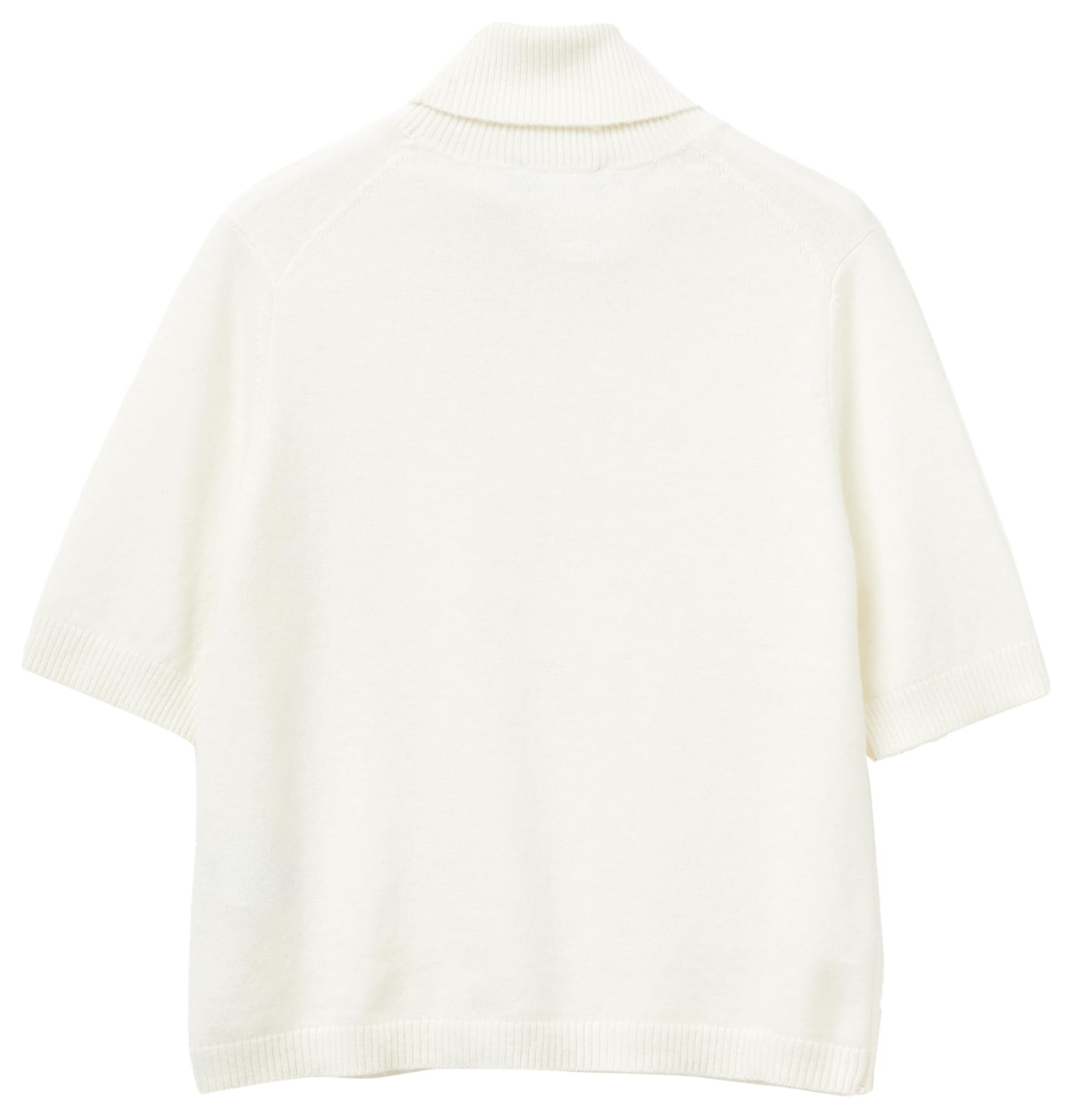 Benetton 102hd203x Maglia Donna Dolcevita Manica Corta