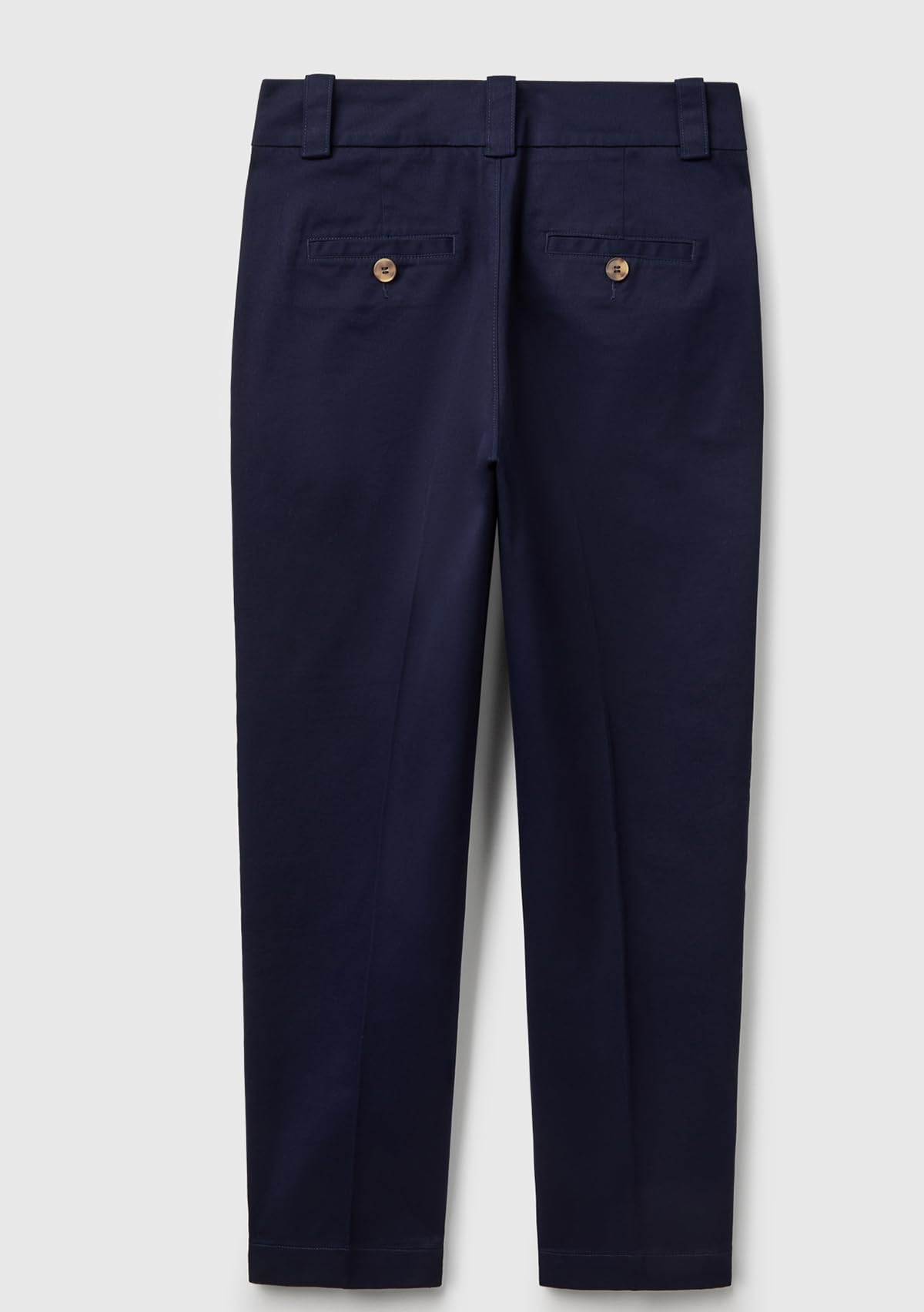 Benetton Pantaloni Twill Cotone Donna Dritto Classico