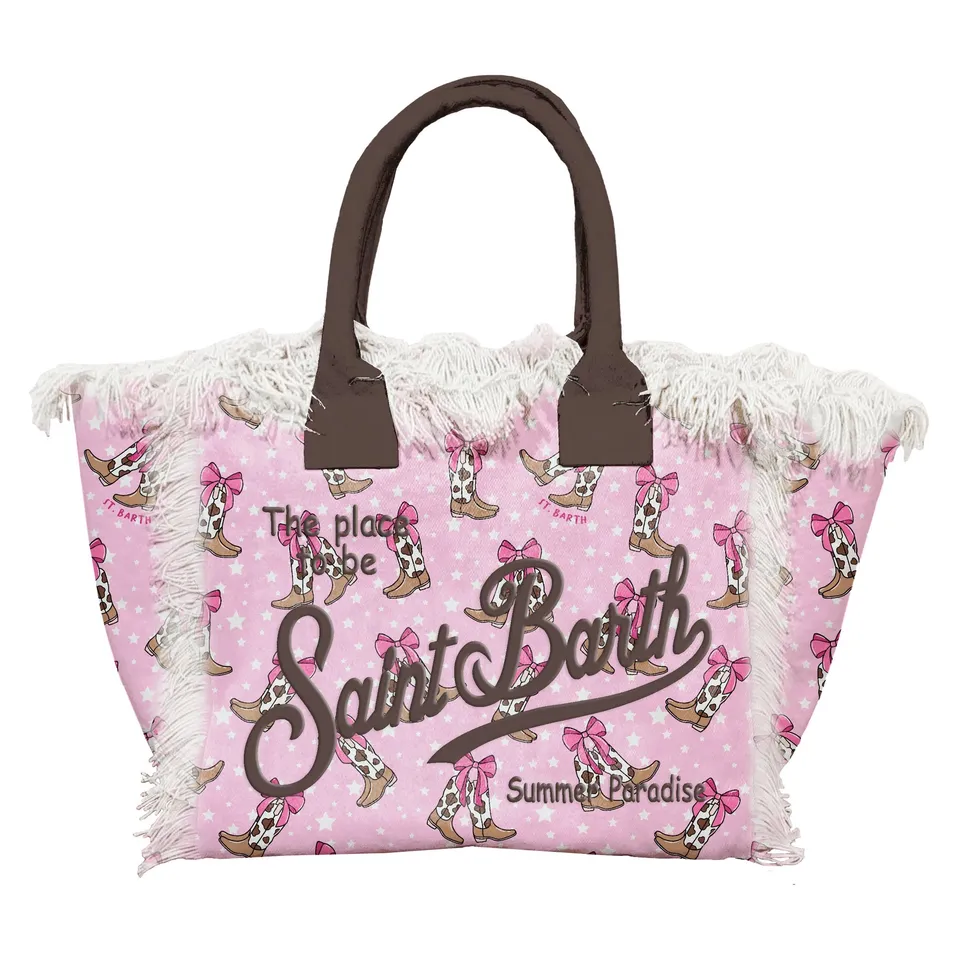 MC2 Saint Barth Colette 00275L borsa Cowgirl Rosa canvas