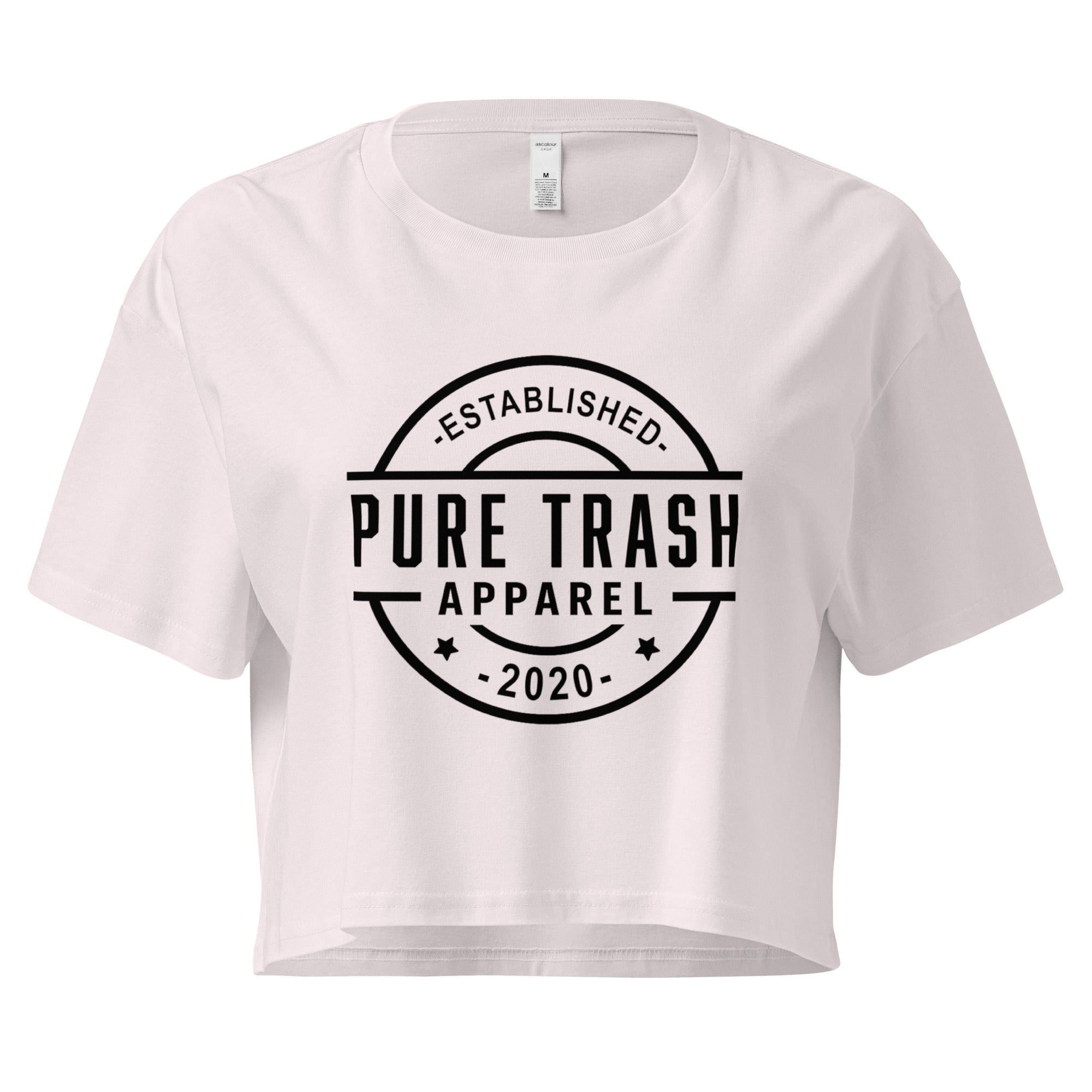 Pure Trash Collection Established Crop Top Donna Bone M cotone