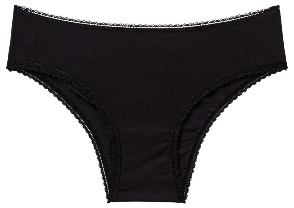 Benetton Intimo e Pigiami 3OVL1S01F slip donna XS nero modal