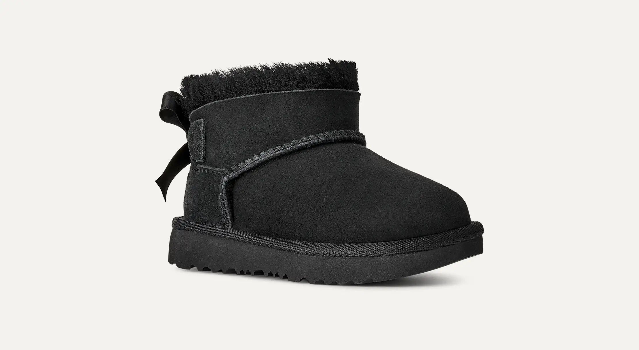 UGG Ultra Mini Bailey Bow 1185920T Scarponcino Bambina Nero