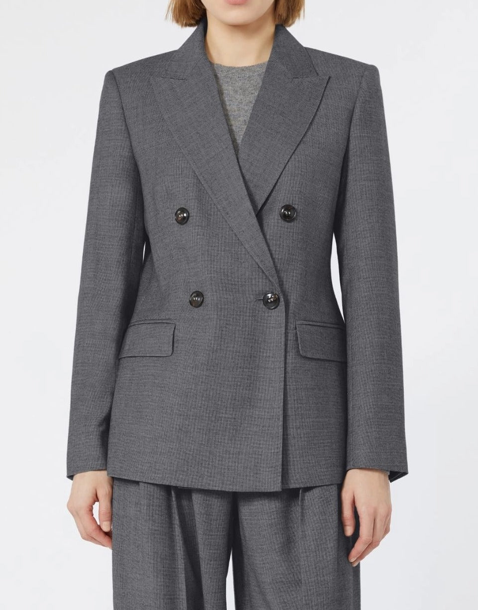 Max Mara Studio Uditore MSTUDITORE003 Blazer Lana Grigio