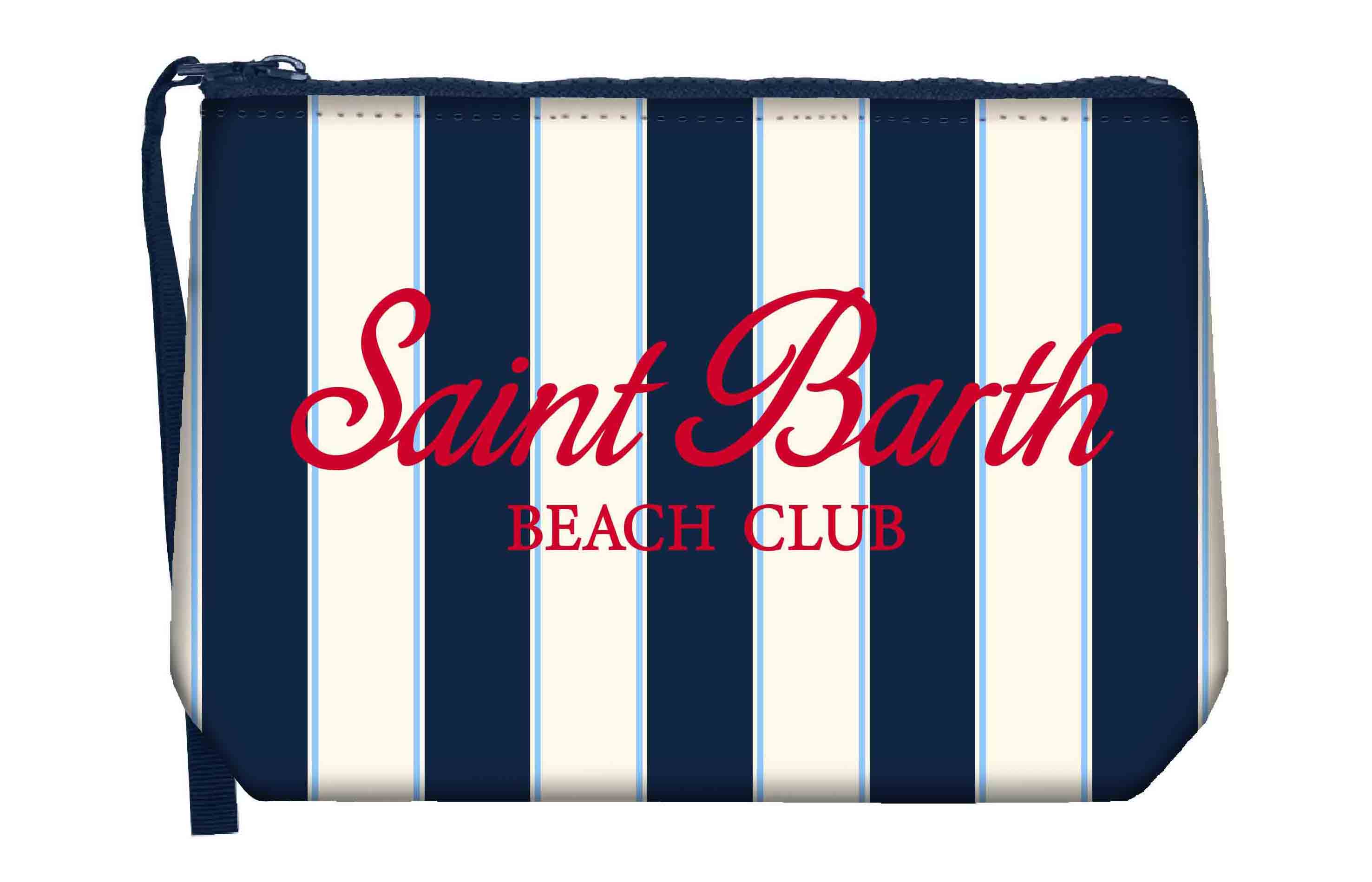 MC2 Saint Barth Aline Pochette Beach Stripes Navy scuba