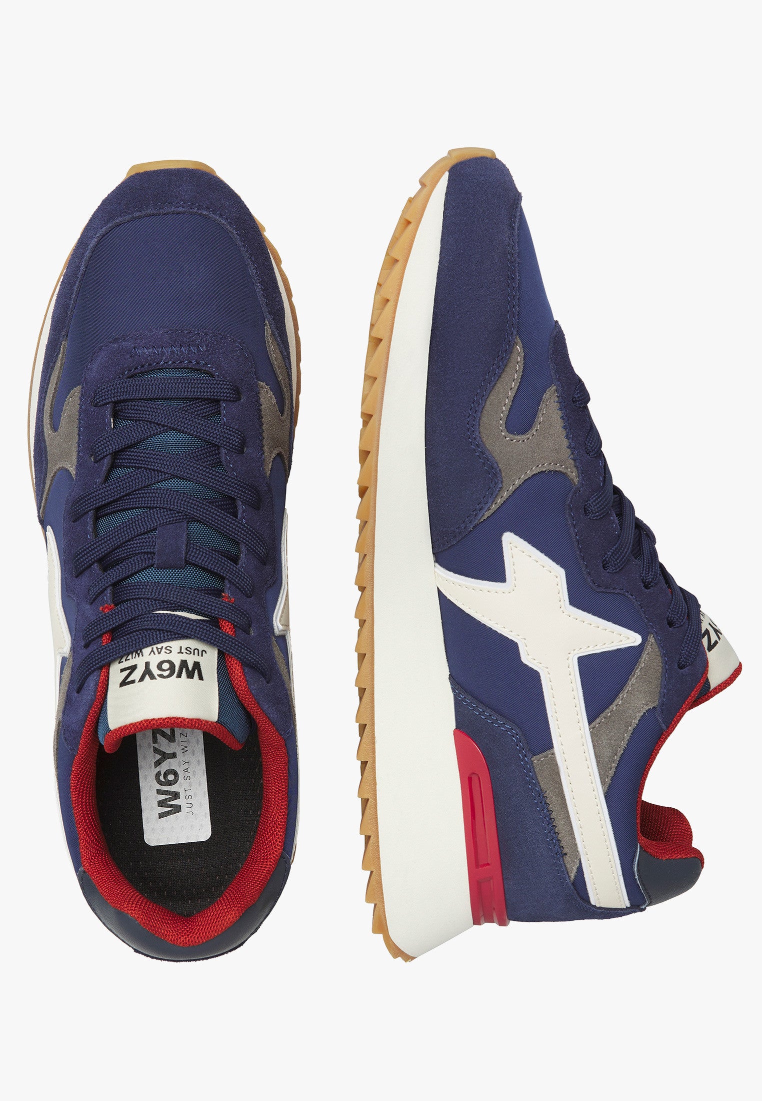 W6YZ Yak-M 2015185 25 Sneaker Uomo Navy Tessuto