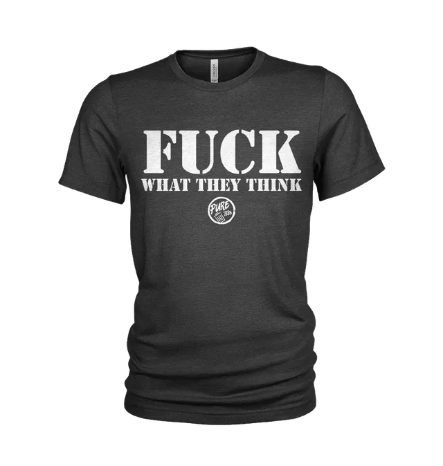Pure Trash Fuck What They Think t-shirt uomo cotone