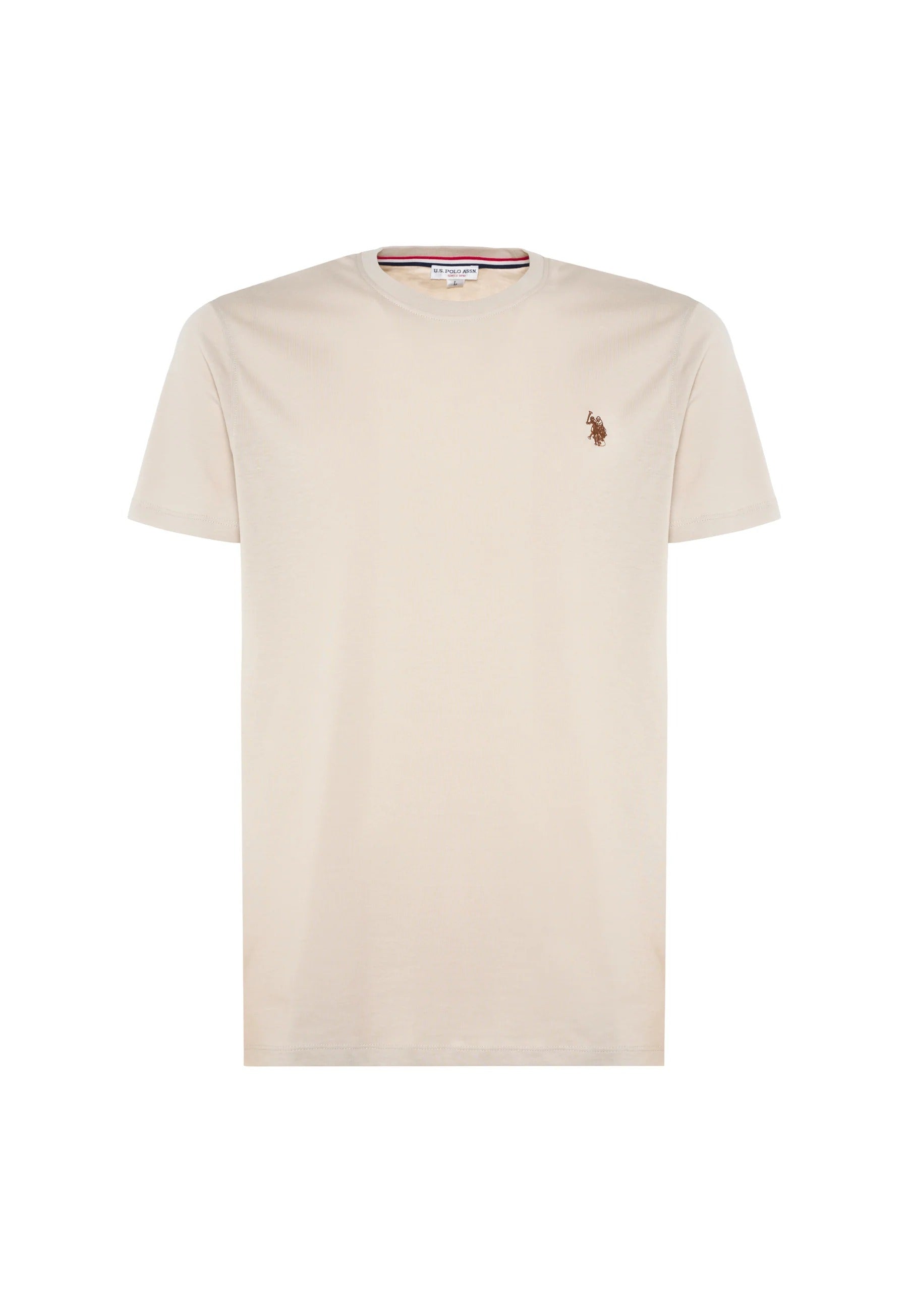 U.S. Polo Assn. Mick t-shirt beige cotone US43154015