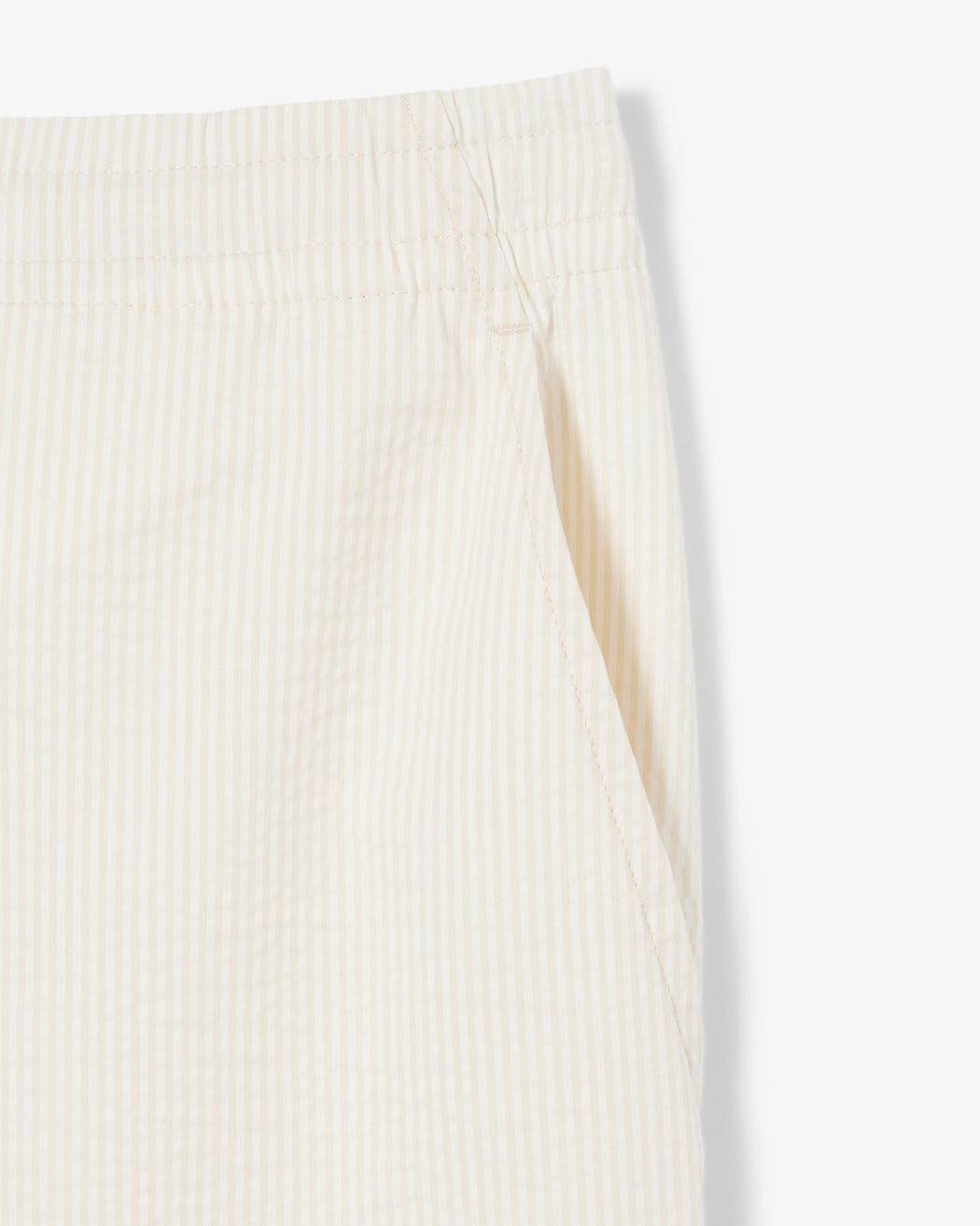 Lacoste GH1977 shorts uomo seersucker blanc beige