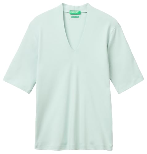Benetton Maglia Donna Scollo Goccia Slim 3/4