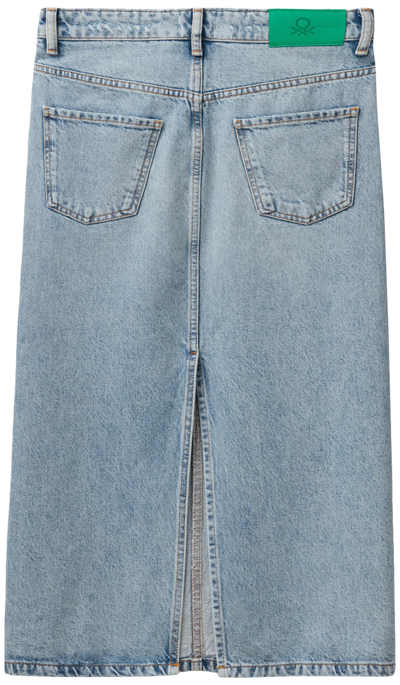 Benetton Gonne 46JTD0036 Longuette Denim 902 36