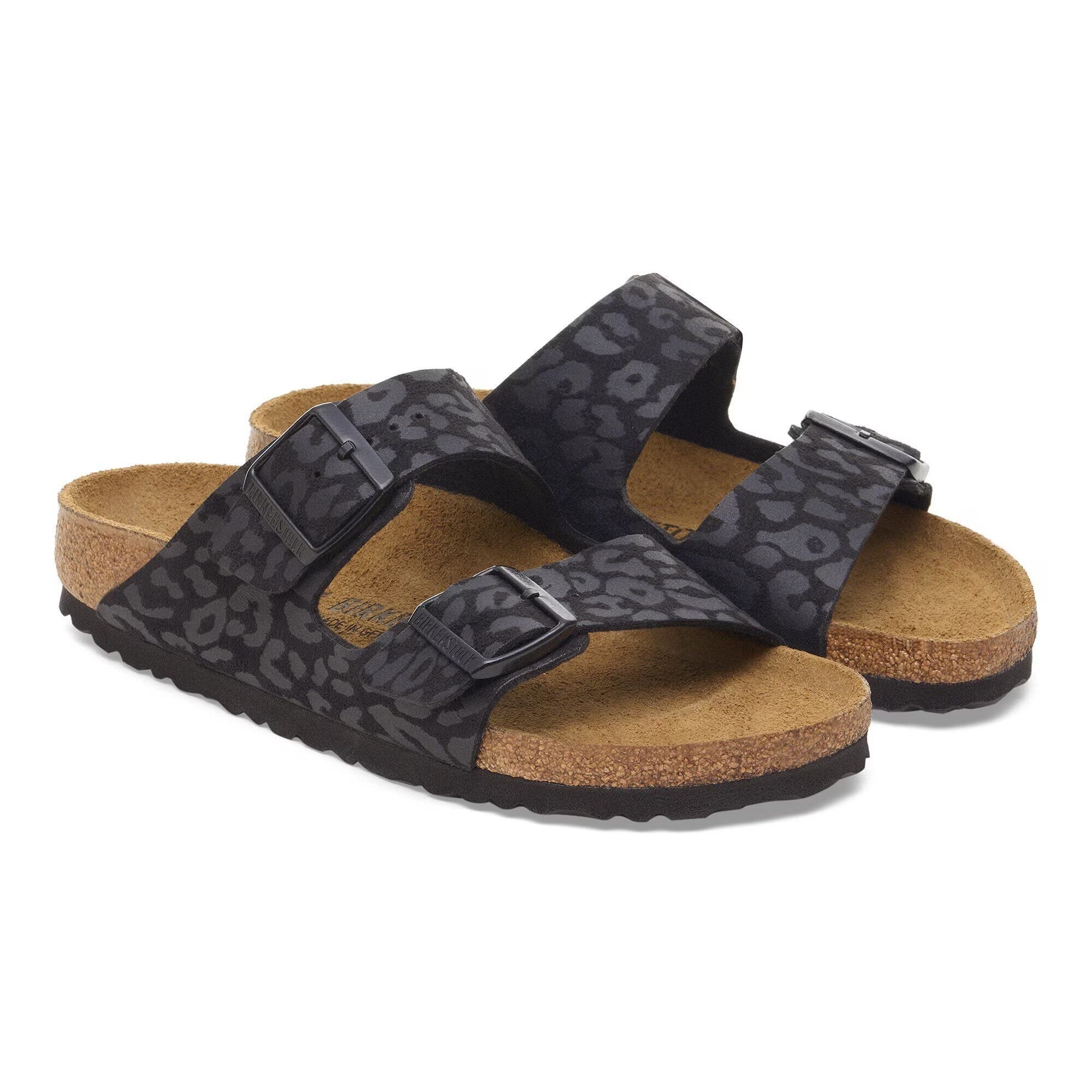 Birkenstock Arizona 1030563 ciabatte donna Leo Black sughero