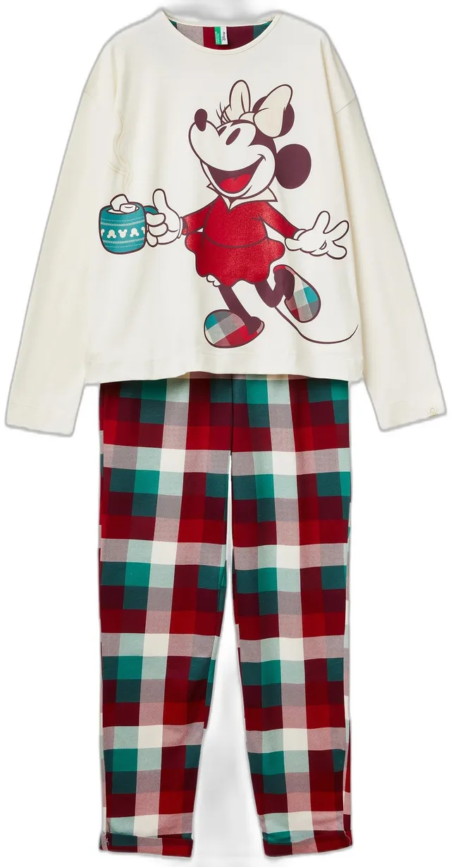 Benetton 3P053P04G Pigiama Donna Cotone Disney XXS