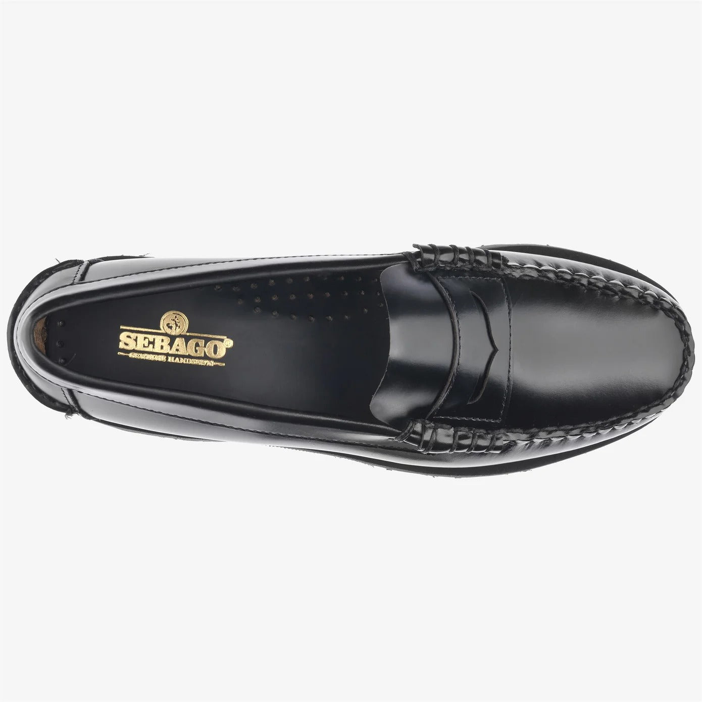 Sebago Dan Lug 7002IJO mocassino donna nero pelle