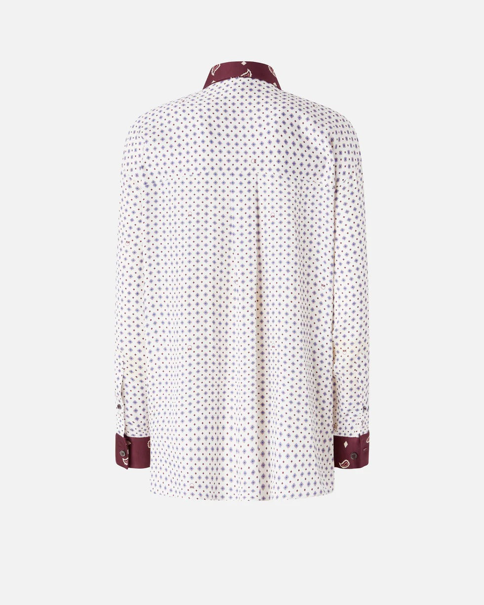 Pinko Cher 106202 A31K Camicia Donna Bordeaux Viscosa