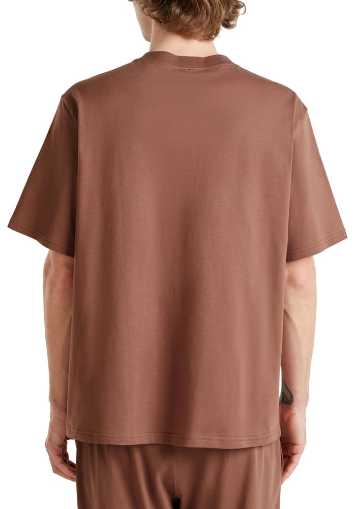 Benetton 30964m01w T-Shirt Pigiama Uomo Marrone M