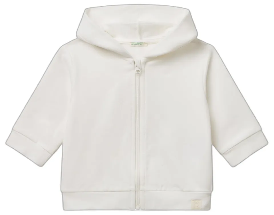 Benetton Felpa Neonato Zip Cappuccio Cotone Taglia 62