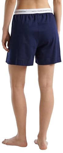 Benetton Shorts Pigiama Donna XS Blu Notte jersey
