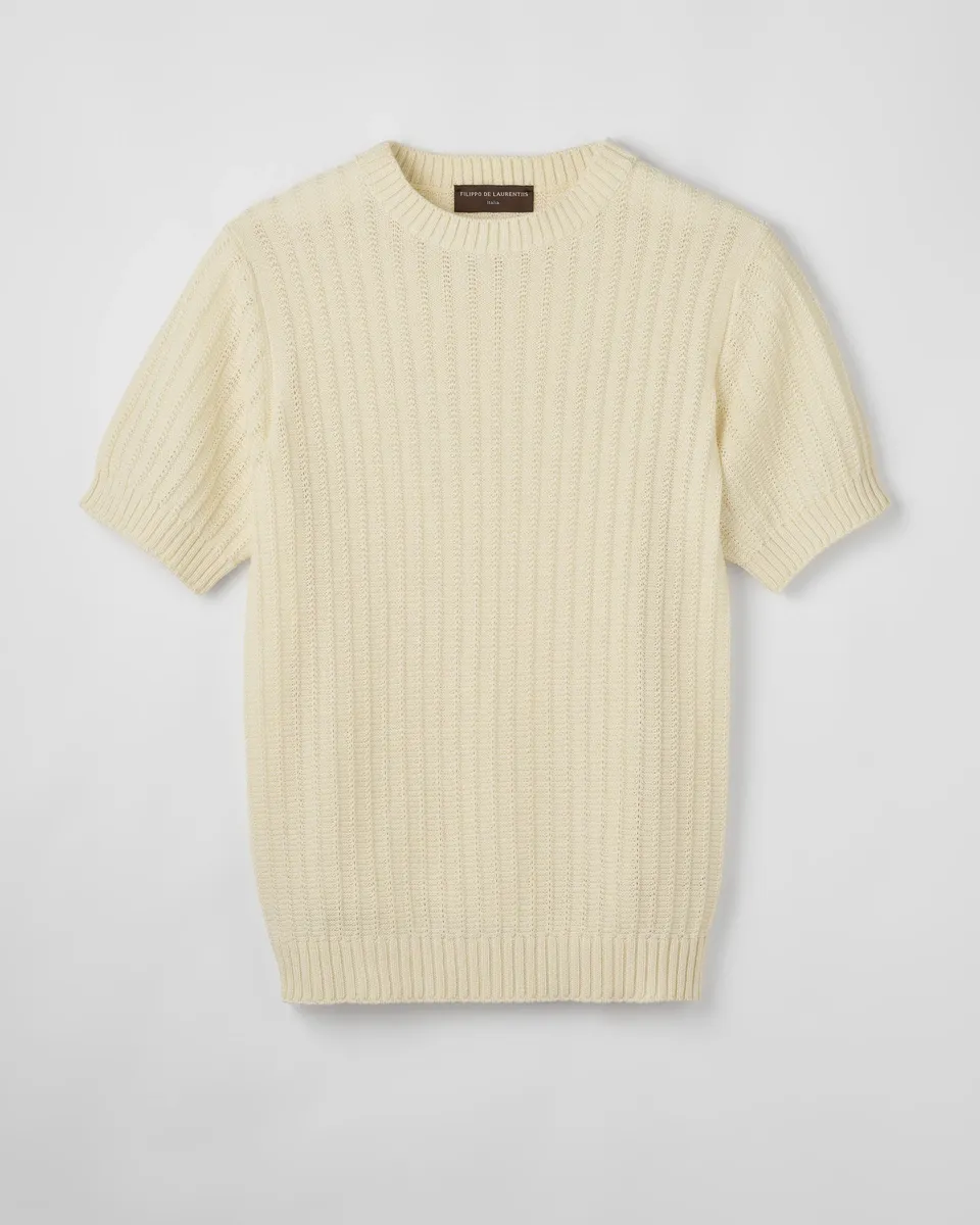 Filippo De Laurentiis CM7CQ maglia uomo latte cotone
