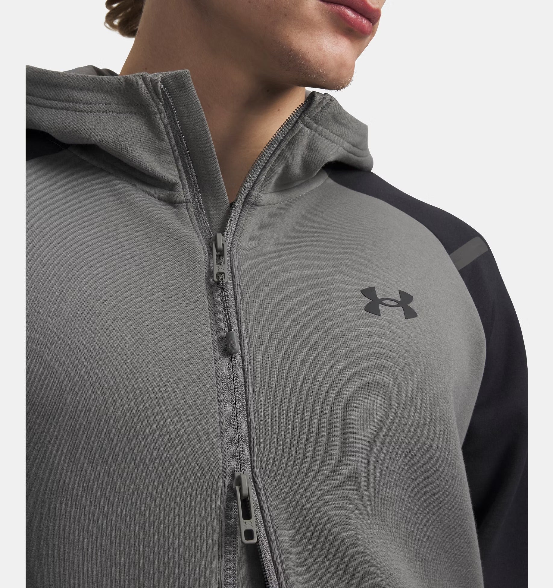 Under Armour Unstoppable Full Zip felpa uomo verde
