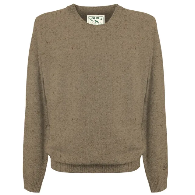 MC2 Saint Barth Regent Donegal maglione uomo kaki