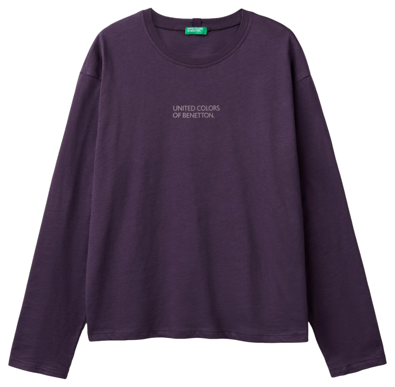 Benetton 30963m04s Maglia Pigiama Donna L Manica Lunga