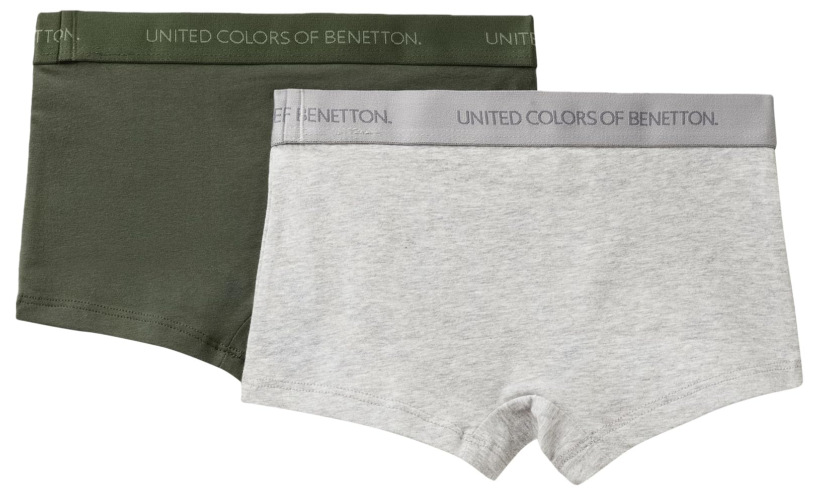 Benetton 3op80x230 set 2 boxer bambino verde taglia 90